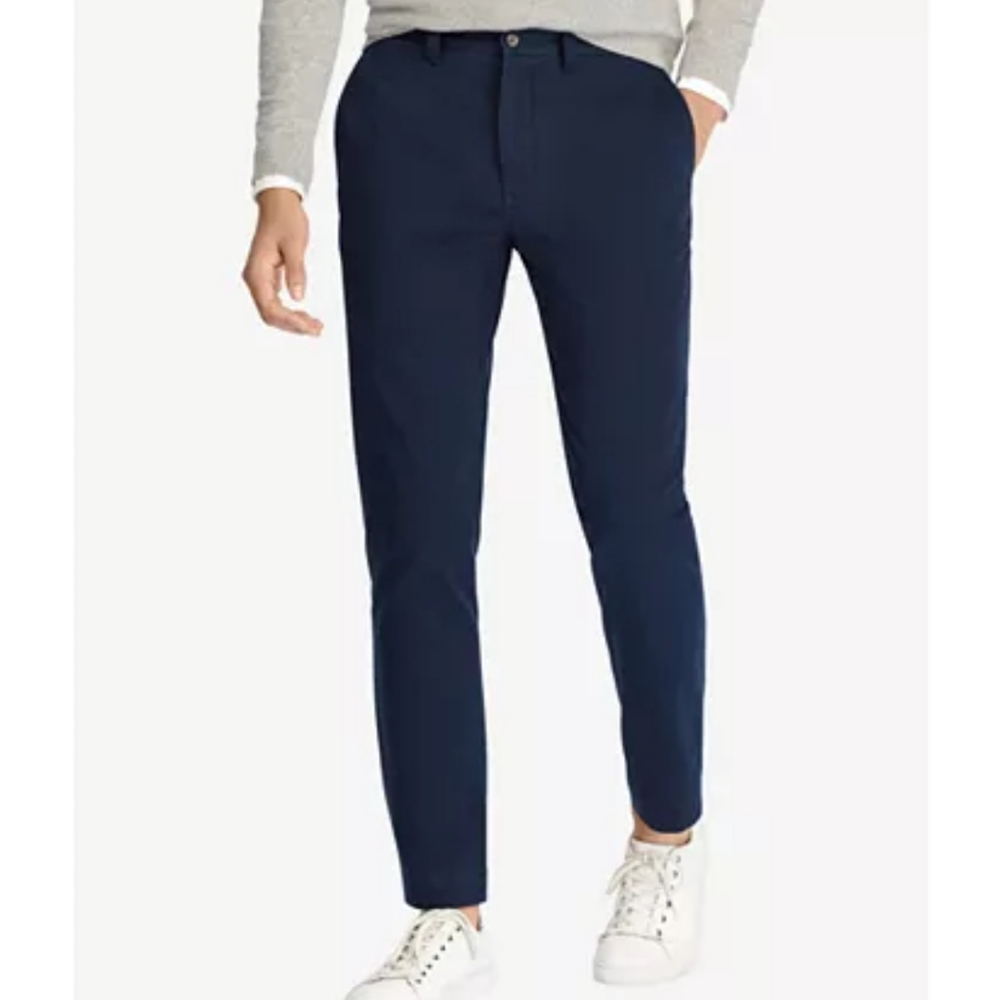 POLO RALPH LAUREN Men Classic Fit Chino Blue Pants